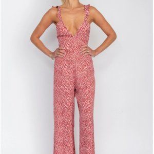 RESA JILLY JUMPSUIT IN CRIMSON POPPY